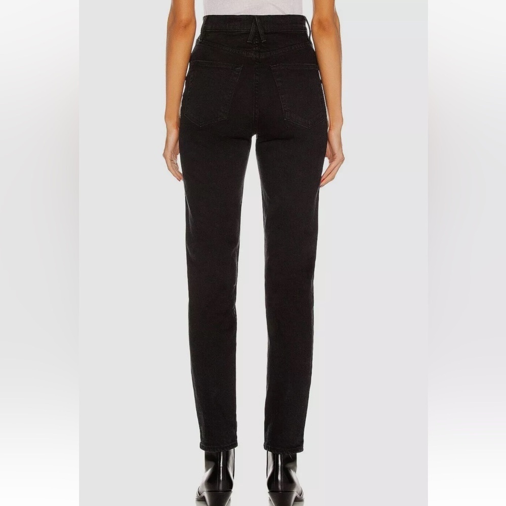 New SLVRLAKE High Rise Slim Beatnik Hidden Valley  Jeans Size 32 Black - Picture 2 of 12